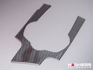 Alfa Romeo Giulia Shift Console Cover Trim - Carbon Fiber - Flexible / Self Adhesive Alfa Romeo Giulia Shift Console Cover Trim - Carbon Fiber - Flexible / Self Adhesive